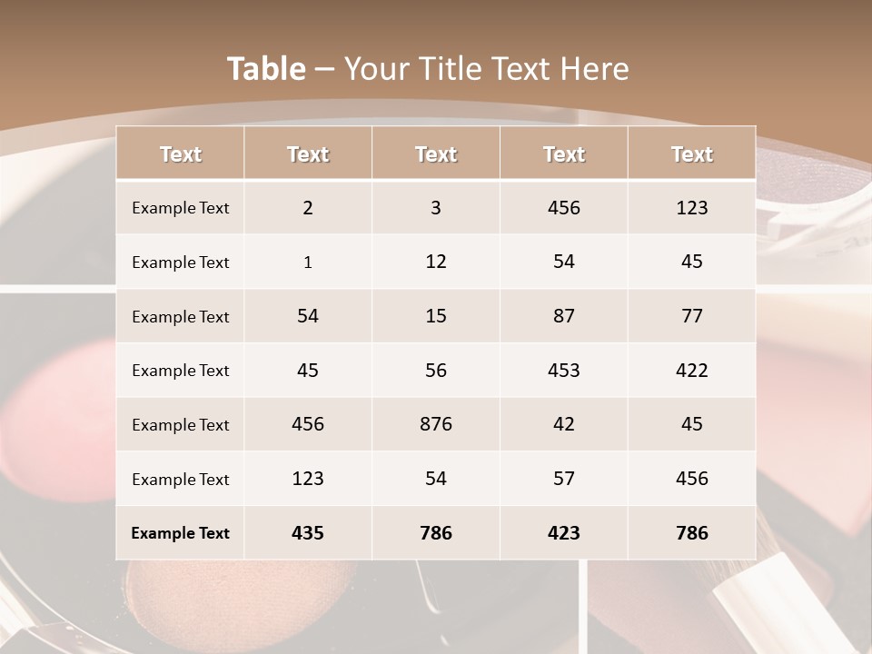 Make Up Products PowerPoint Template