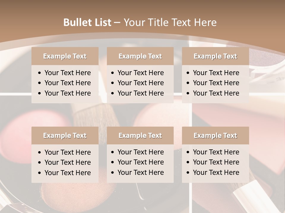 Make Up Products PowerPoint Template