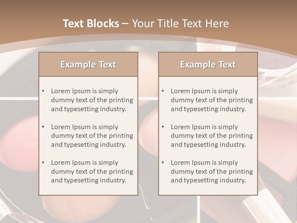 Make Up Products PowerPoint Template