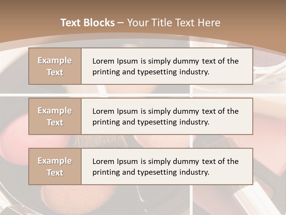 Make Up Products PowerPoint Template