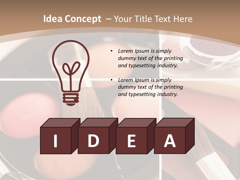 Make Up Products PowerPoint Template