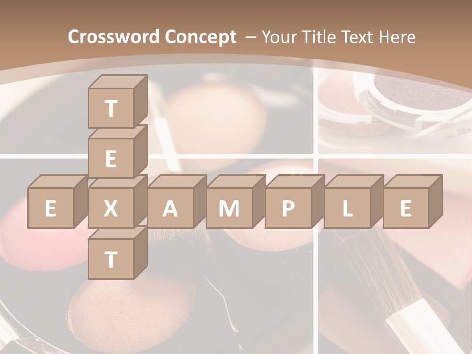 Make Up Products PowerPoint Template