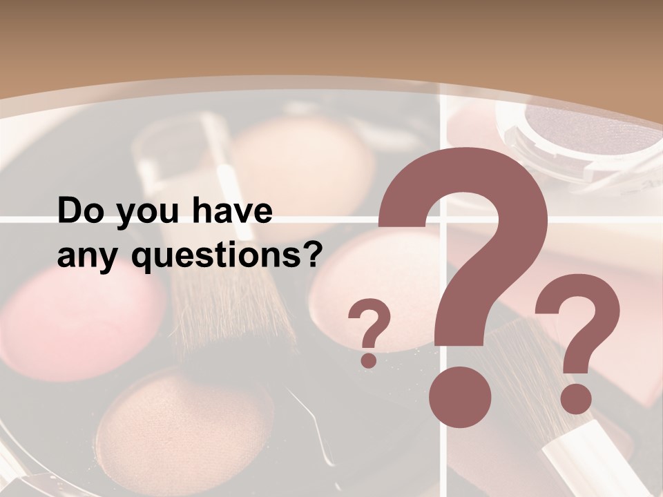 Make Up Products PowerPoint Template