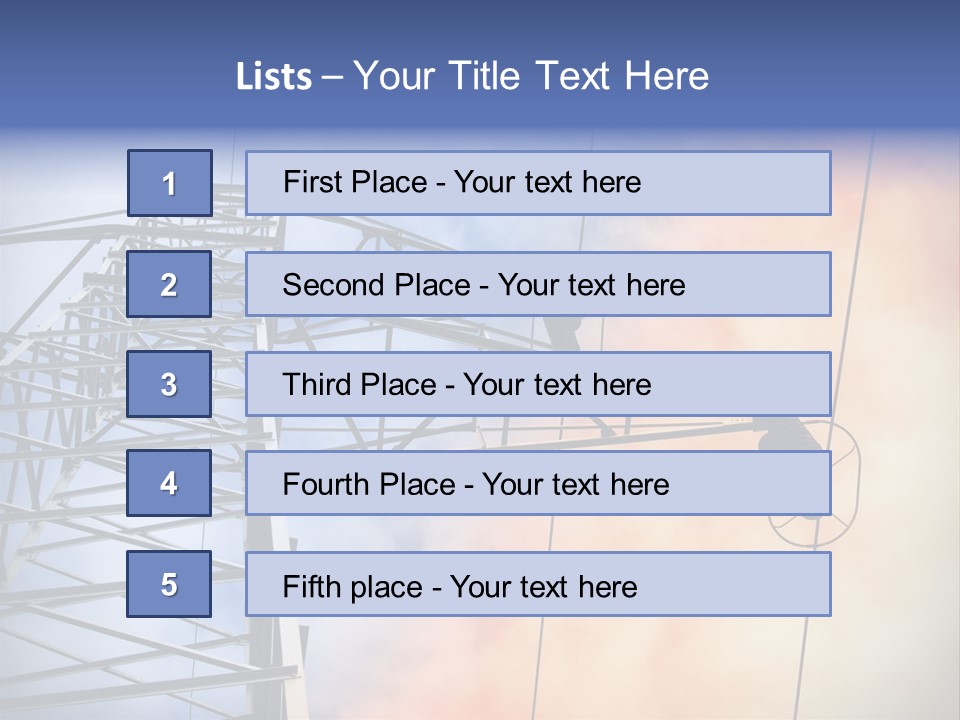 Electricity Insulator Voltage PowerPoint Template