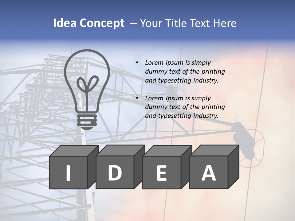 Electricity Insulator Voltage PowerPoint Template