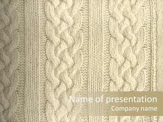 Knit Texture PowerPoint Template