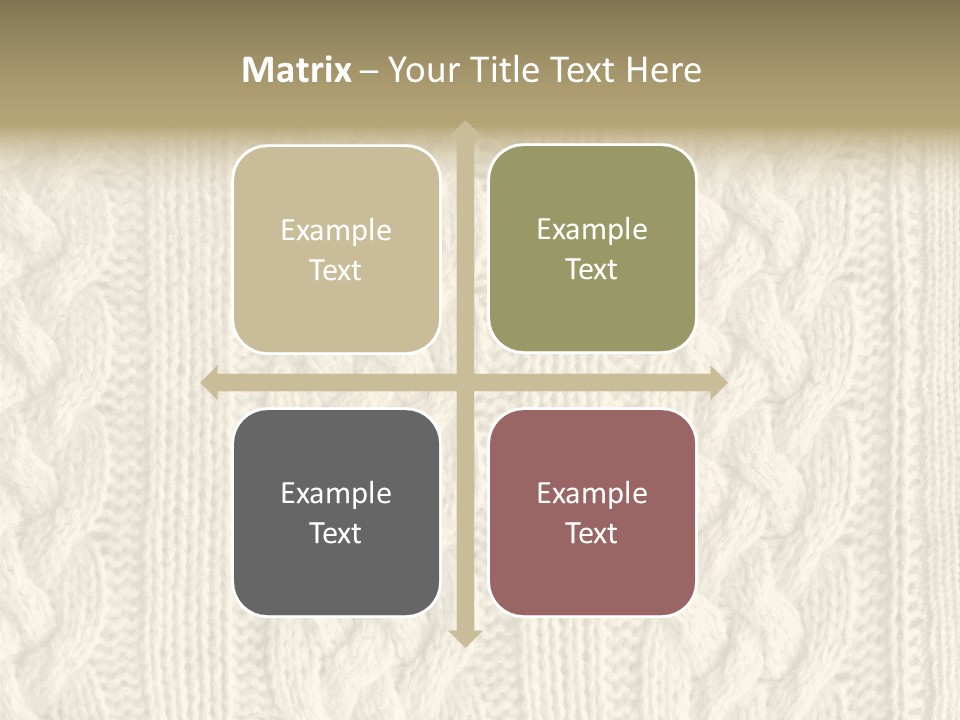 Knit Texture PowerPoint Template