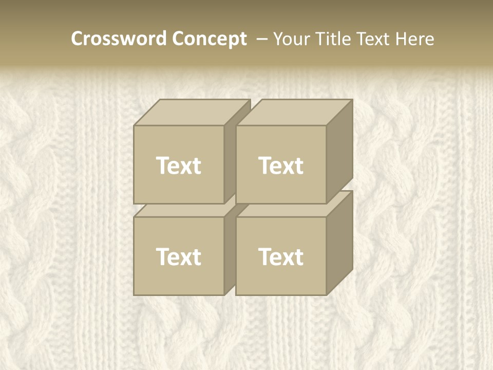 Knit Texture PowerPoint Template
