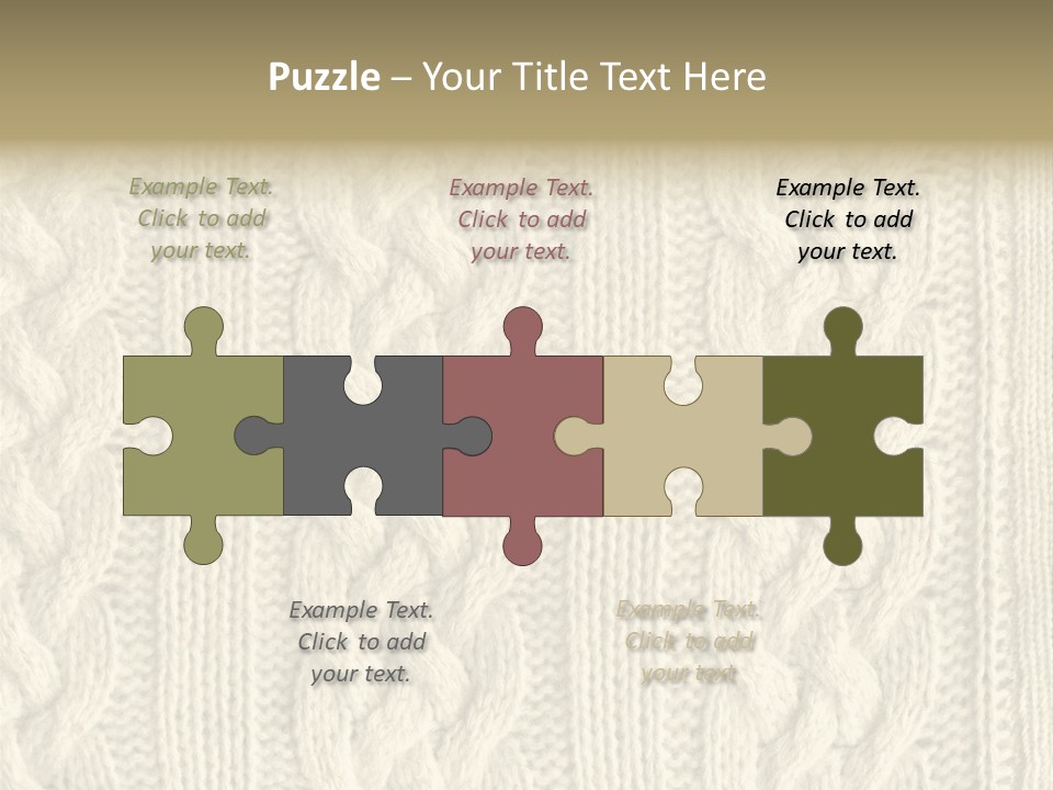 Knit Texture PowerPoint Template