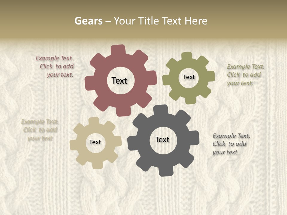 Knit Texture PowerPoint Template