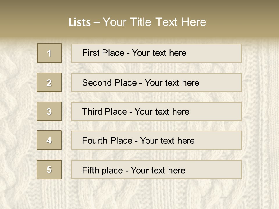 Knit Texture PowerPoint Template