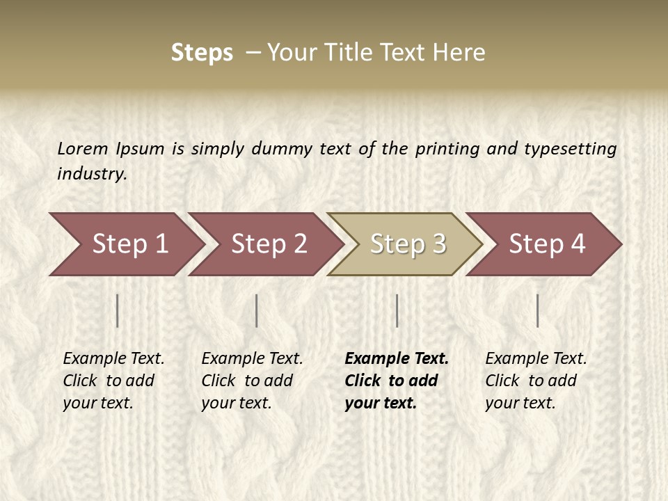 Knit Texture PowerPoint Template