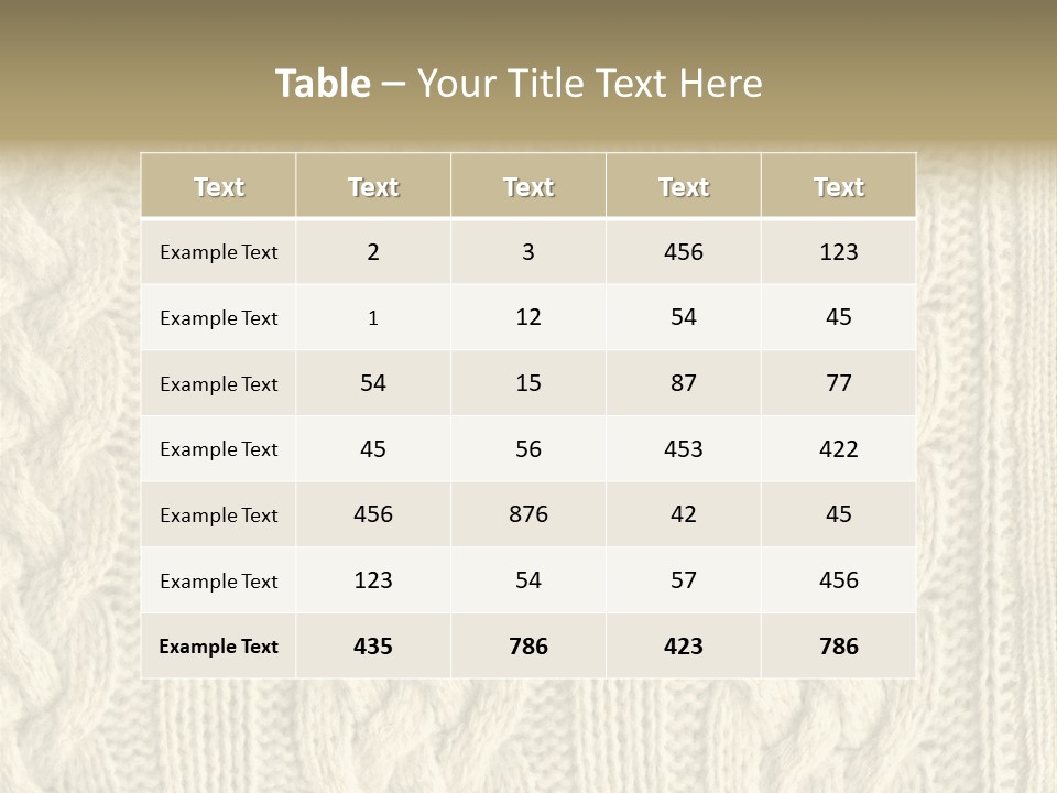 Knit Texture PowerPoint Template