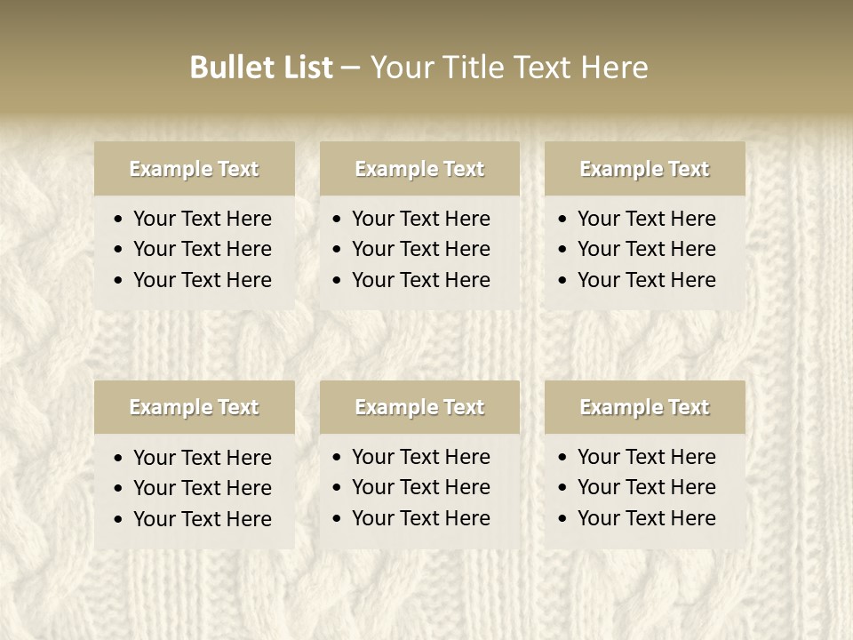 Knit Texture PowerPoint Template