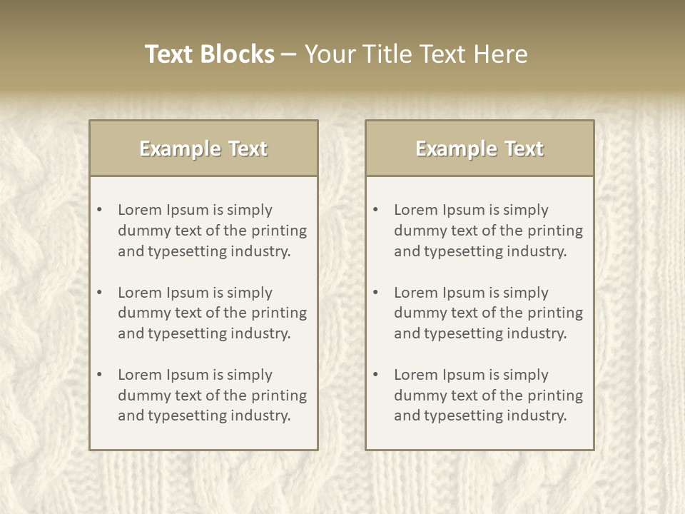 Knit Texture PowerPoint Template