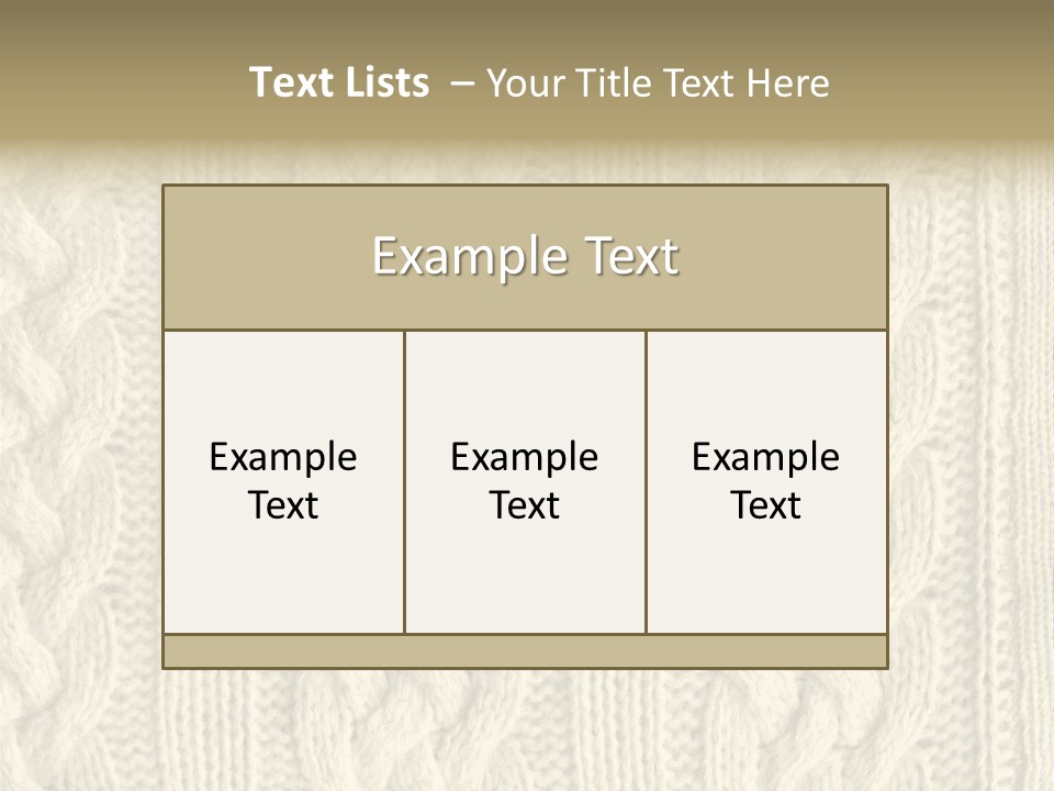 Knit Texture PowerPoint Template