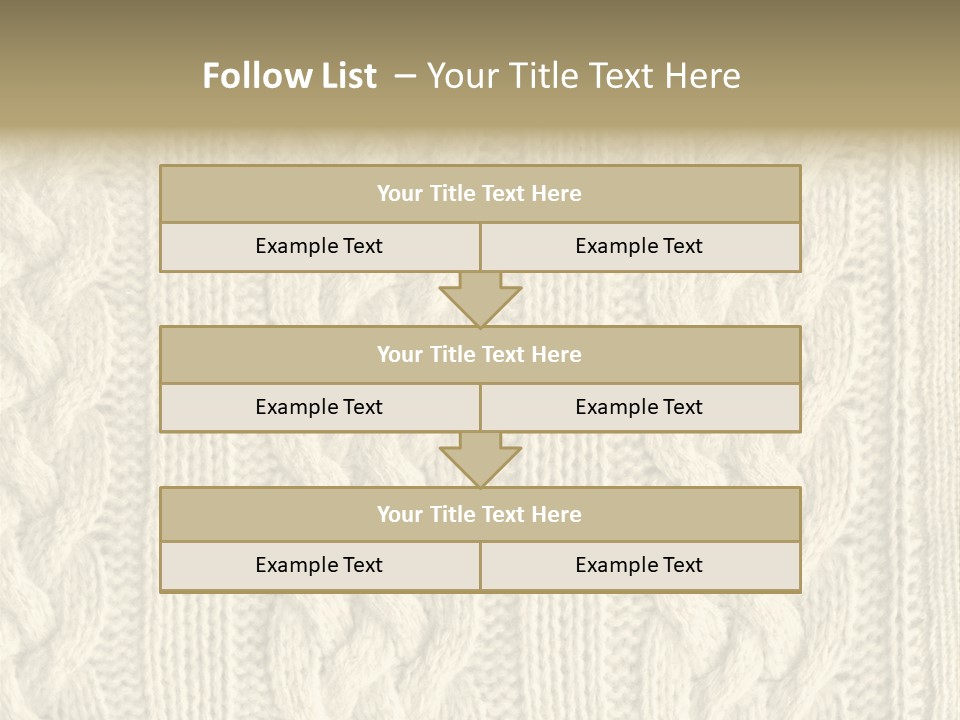 Knit Texture PowerPoint Template