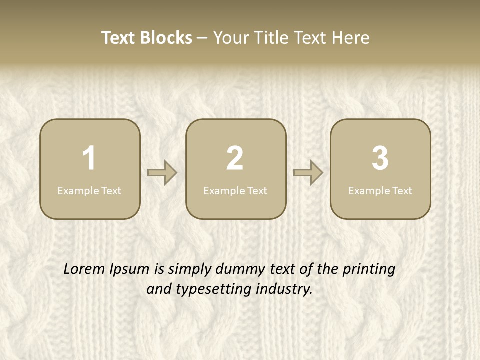Knit Texture PowerPoint Template