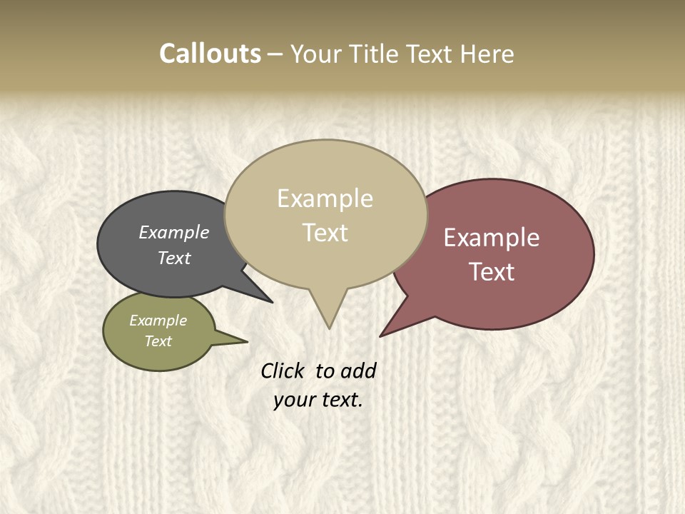 Knit Texture PowerPoint Template