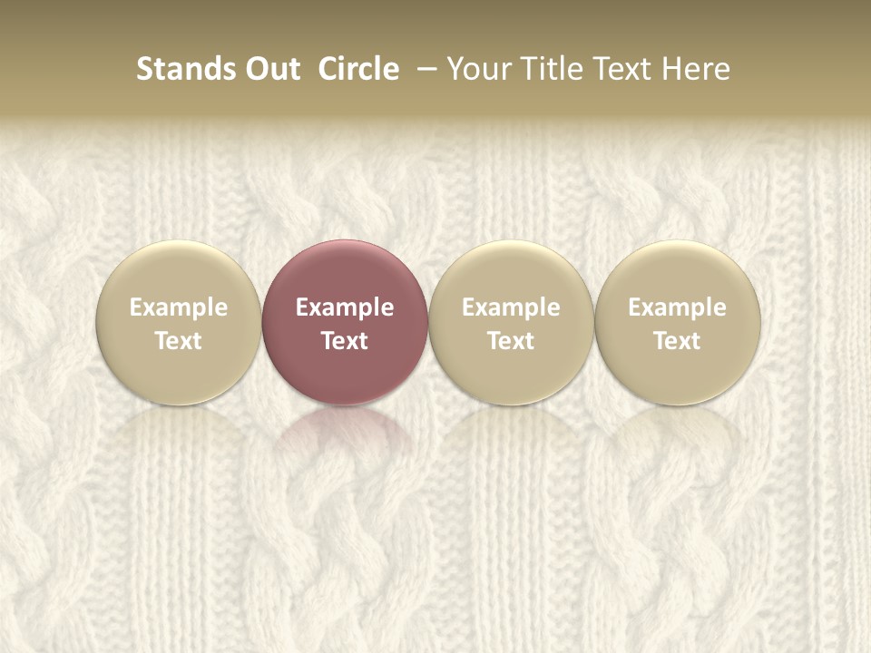 Knit Texture PowerPoint Template