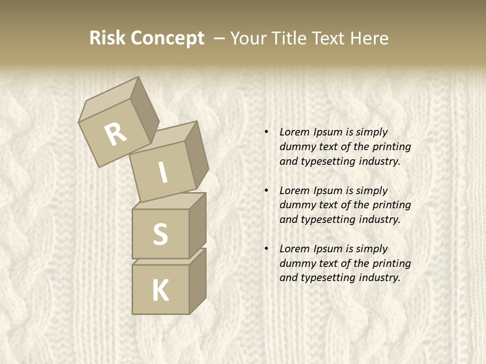 Knit Texture PowerPoint Template