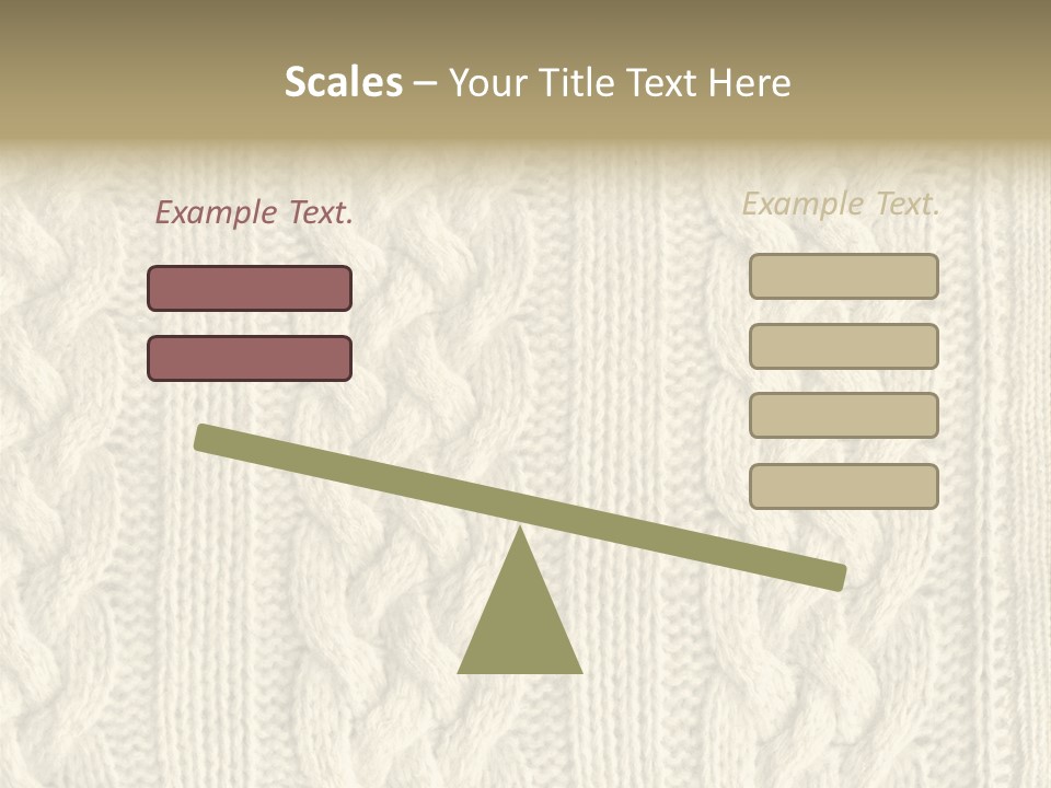 Knit Texture PowerPoint Template