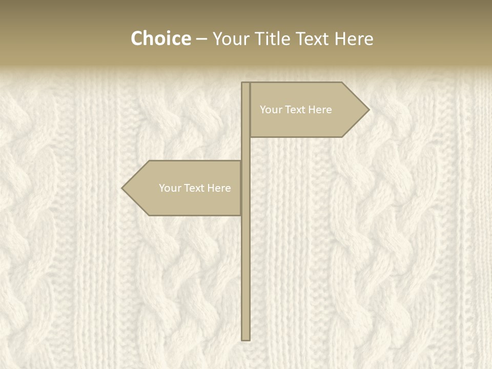 Knit Texture PowerPoint Template