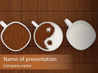 Ying Yang Coffee PowerPoint Template