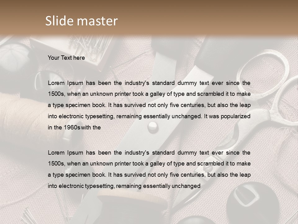 Kit De Costura PowerPoint Template