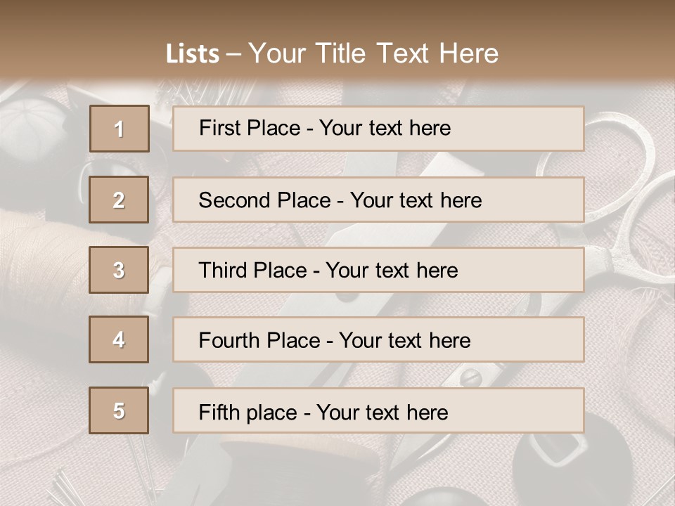 Kit De Costura PowerPoint Template