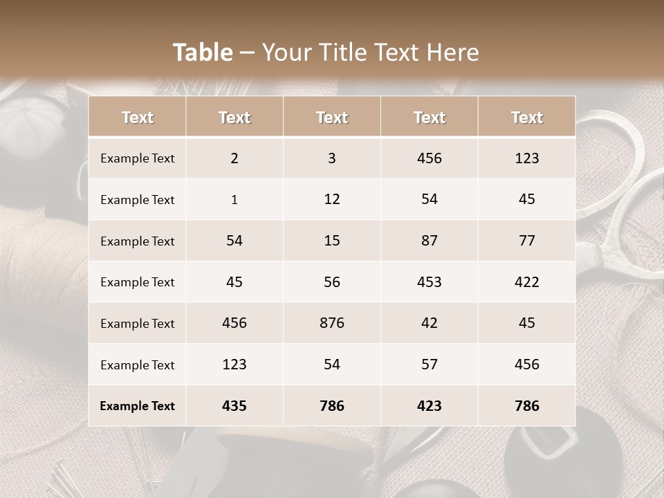 Kit De Costura PowerPoint Template