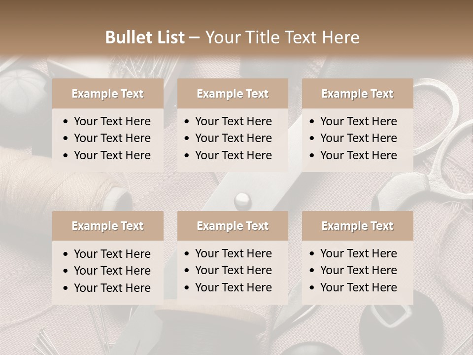Kit De Costura PowerPoint Template