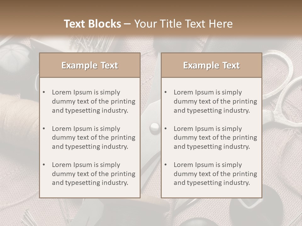 Kit De Costura PowerPoint Template