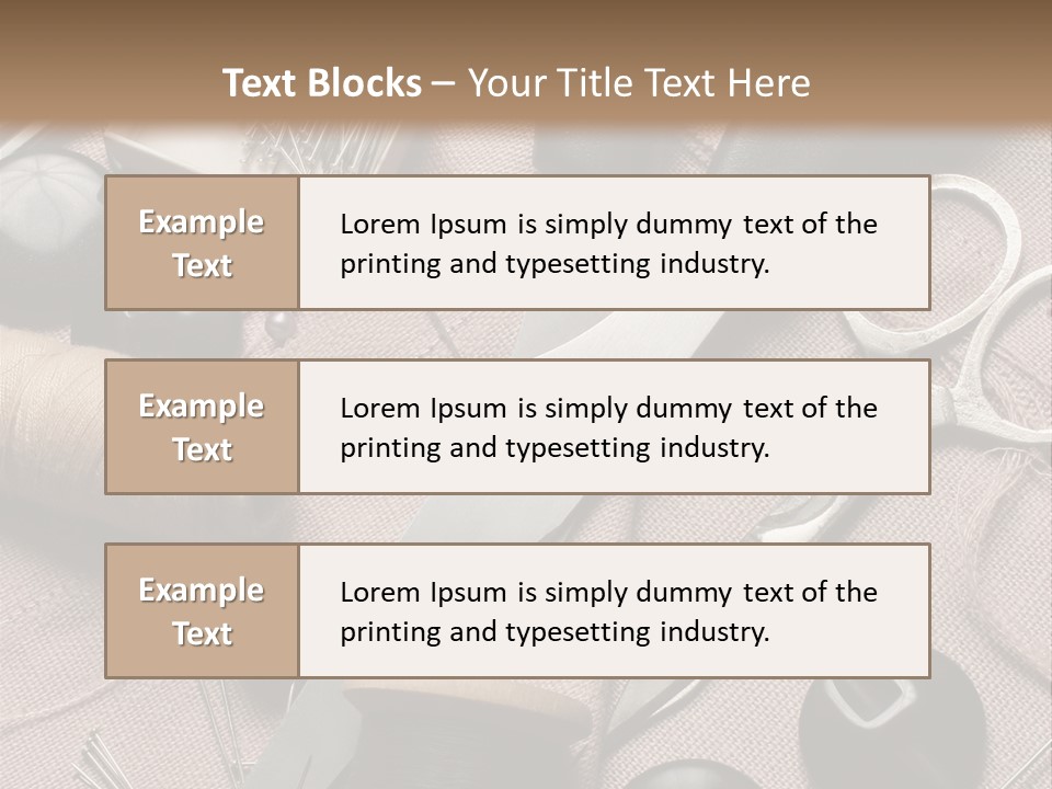 Kit De Costura PowerPoint Template