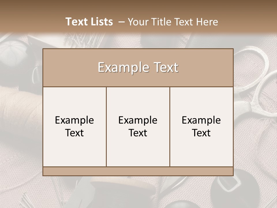 Kit De Costura PowerPoint Template