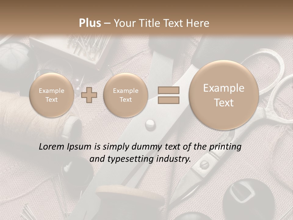 Kit De Costura PowerPoint Template