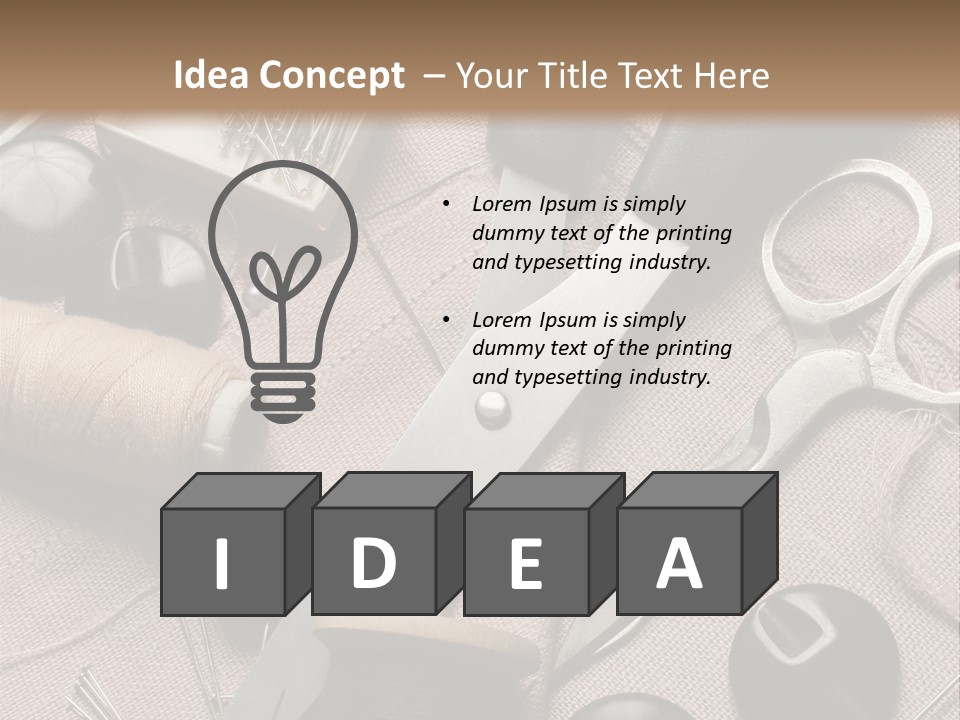 Kit De Costura PowerPoint Template