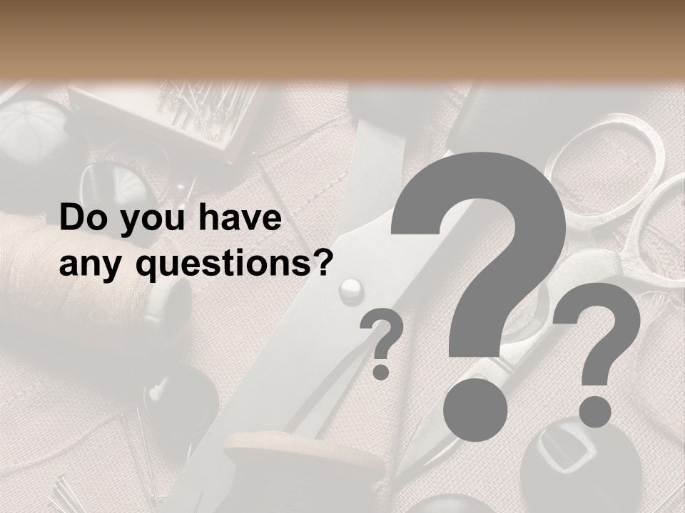 Kit De Costura PowerPoint Template