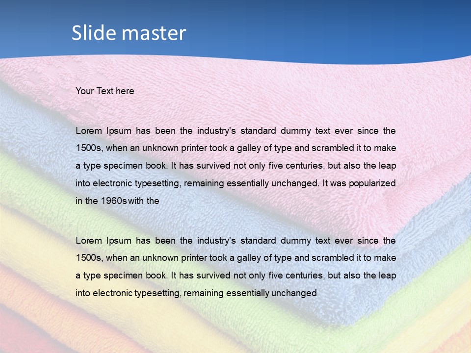 Bathroom Closeup Dry PowerPoint Template