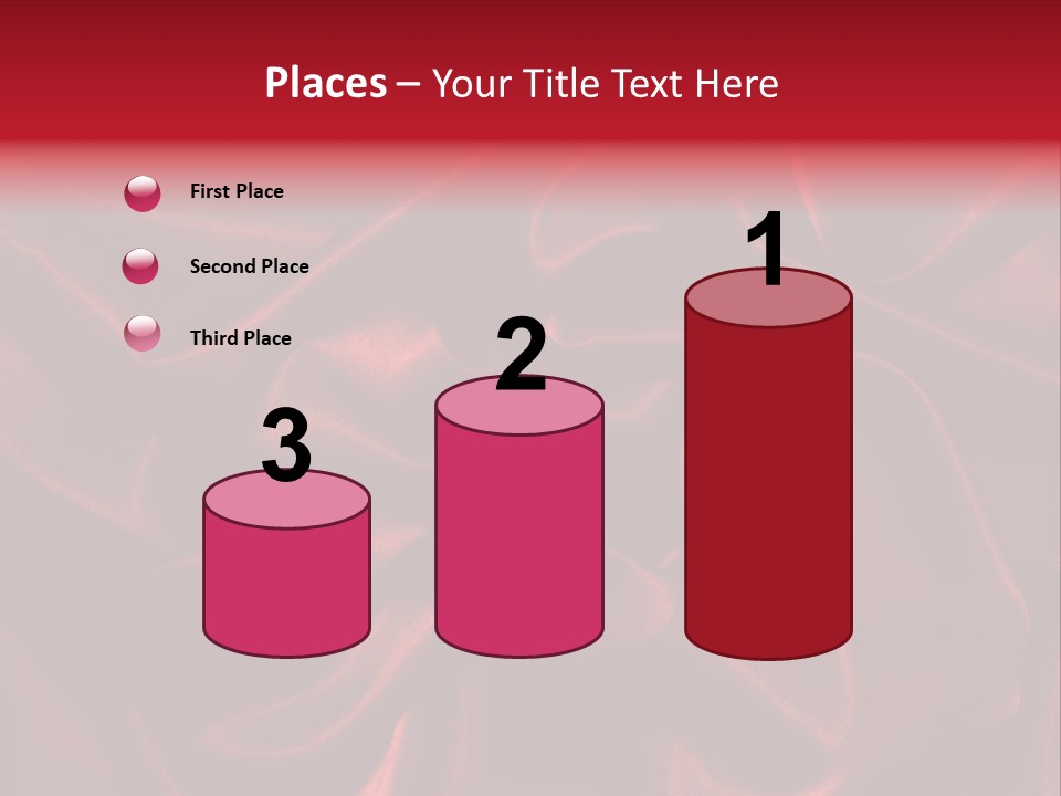 Red Silk Texture PowerPoint Template