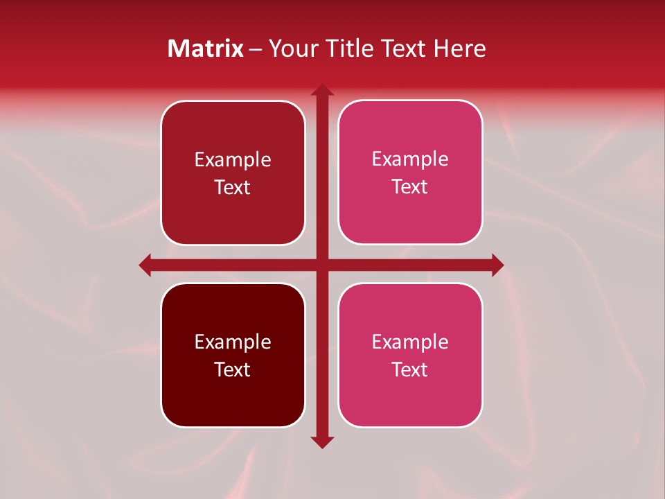 Red Silk Texture PowerPoint Template