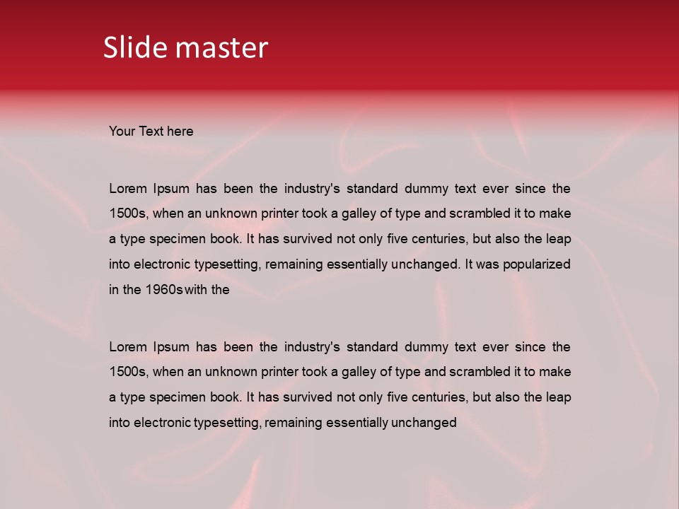 Red Silk Texture PowerPoint Template