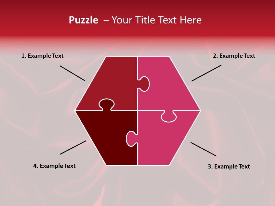 Red Silk Texture PowerPoint Template