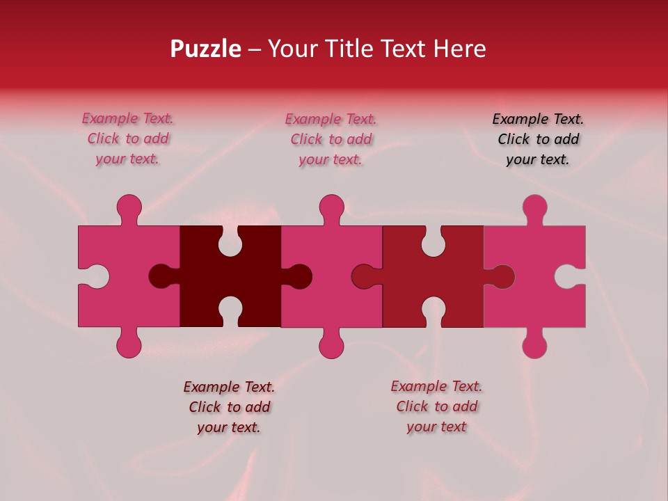 Red Silk Texture PowerPoint Template