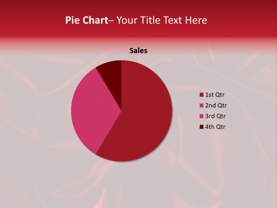 Red Silk Texture PowerPoint Template