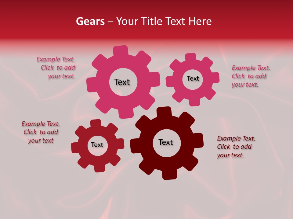 Red Silk Texture PowerPoint Template