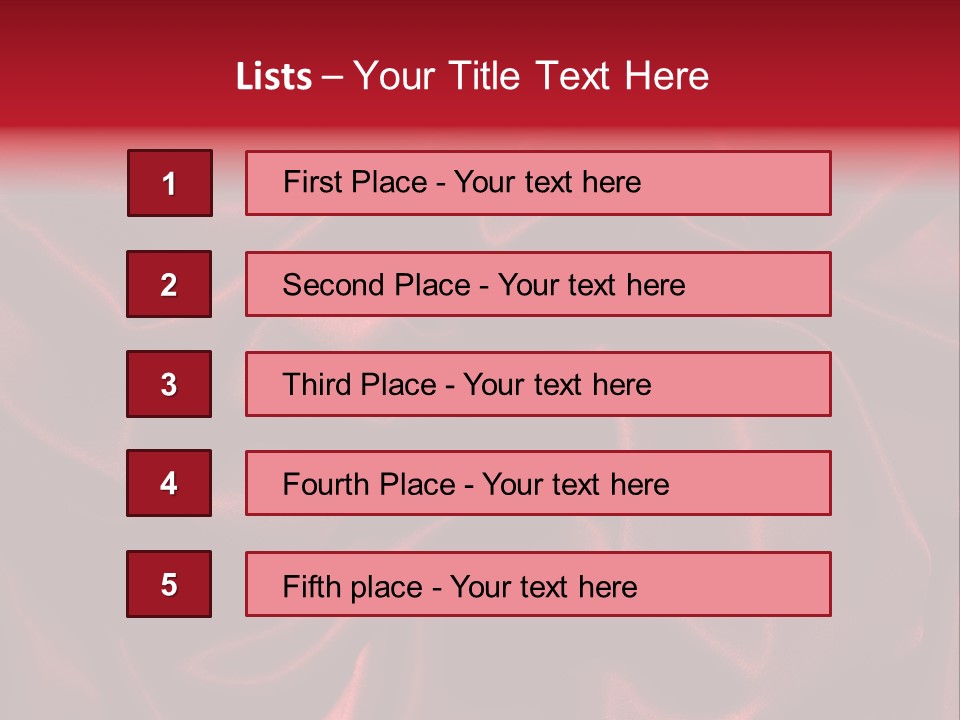 Red Silk Texture PowerPoint Template