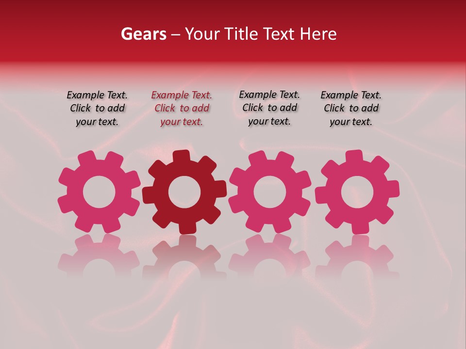 Red Silk Texture PowerPoint Template