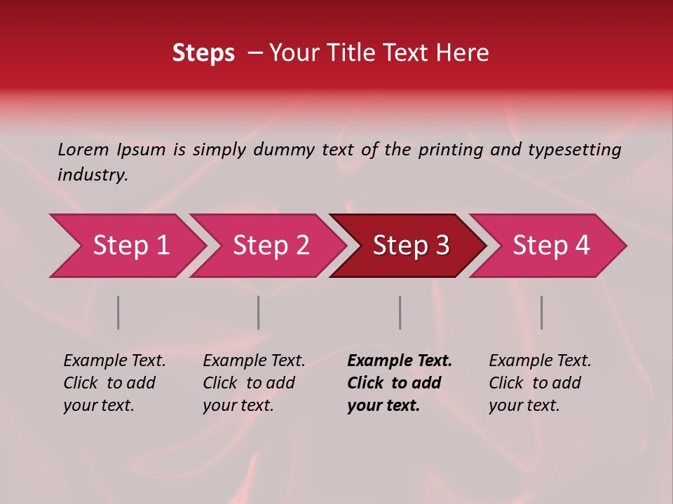 Red Silk Texture PowerPoint Template