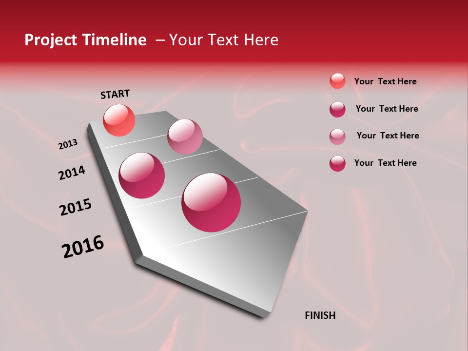 Red Silk Texture PowerPoint Template
